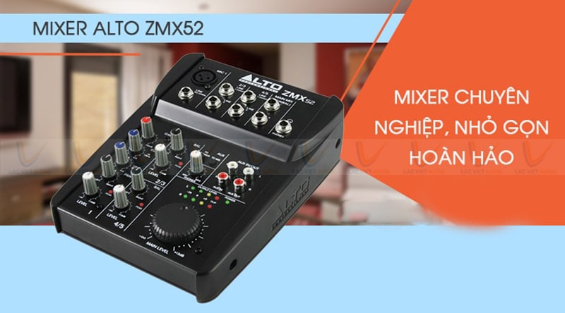 Mixer mini có reverb Alto ZMX52: Giá 1.400.000 đồng