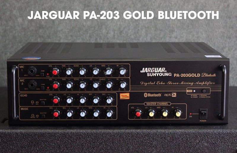 Amply Jarguar PA-203 Gold Bluetooth: 6.500.000 VND