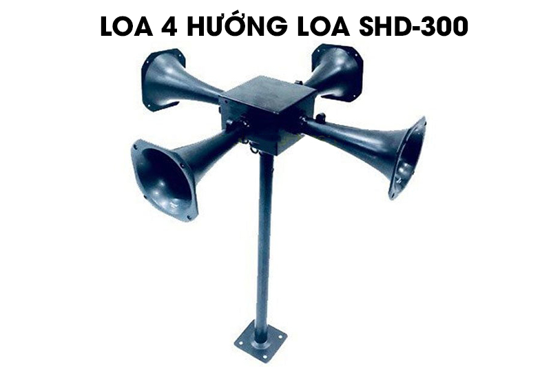 Loa phóng nhà yến 4 hướng sử dụng loa SHD-300