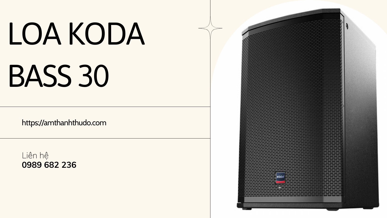 Loa koda bass 30 chất lượng, chính hãng, giá rẻ nhất!