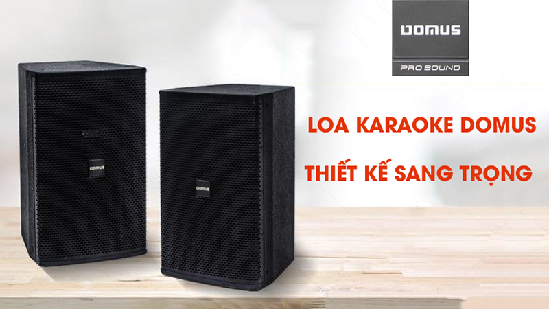 Loa karaoke Domus - Kiểu dáng sang trọng và hiện đại