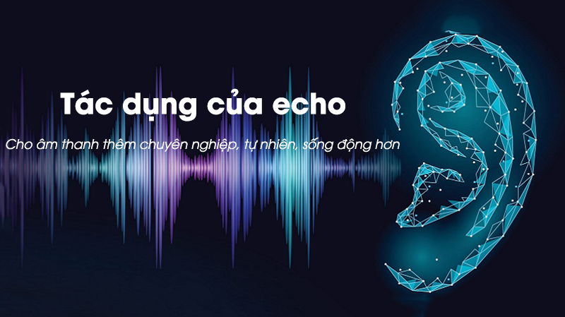 Echo giúp âm thanh thêm chuyên nghiệp, tự nhiên, sống động hơn