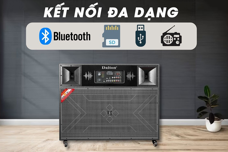 Loa kéo 3000W kết nối dễ dàng cùng các thiết bị âm thanh 