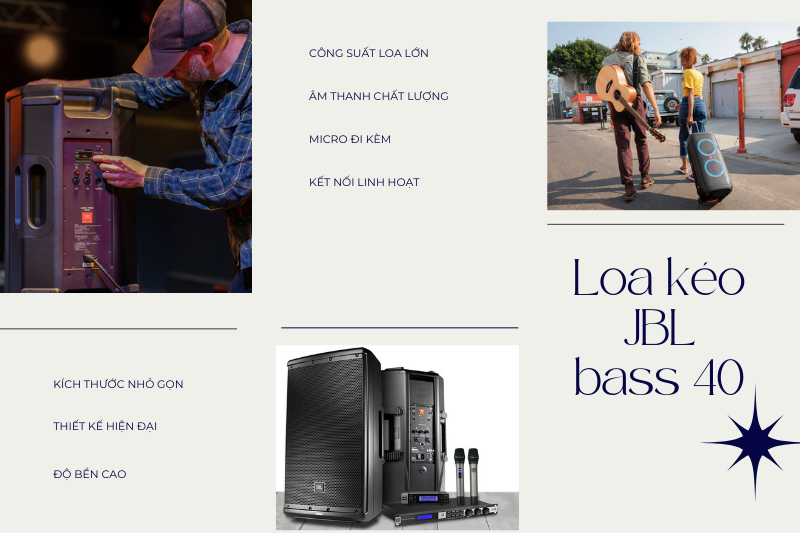 Loa kéo JBL bass 40 tích hợp nhiều ưu điểm nổi bật