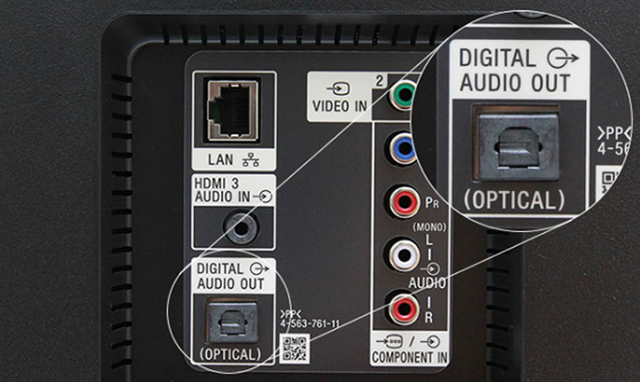 Cách kết nối loa JBL với TV Sony qua cổng Optical