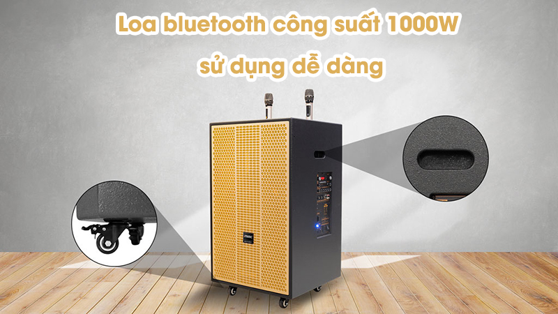 Loa bluetooth công suất 1000W sử dụng dễ dàng