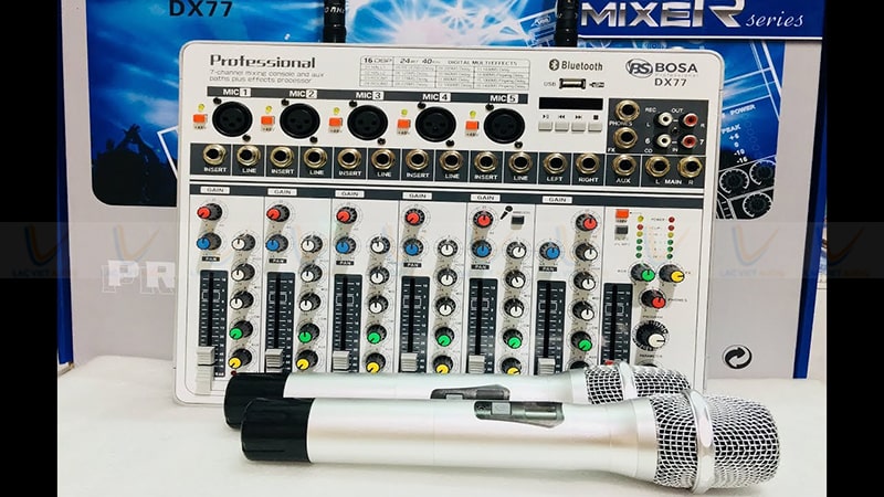 Mixer có reverb Bosa DX77: 3.490.000 VNĐ