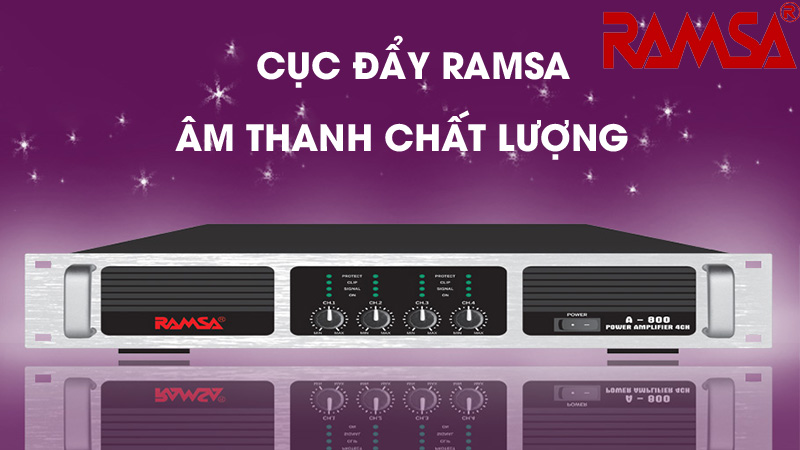 Cục đẩy công suất Ramsa cho âm thanh chất lượng cao 
