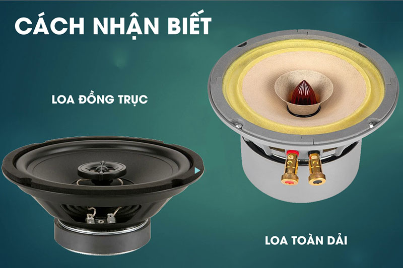 Cách nhận biết loa đồng trục và loa toàn dải 