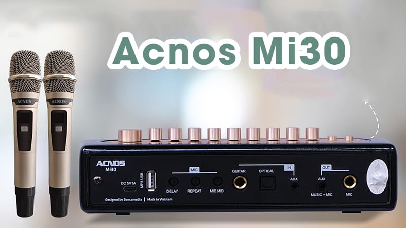 Micro không dây có chỉnh echo Acnos Mi30: 2.190.000 VND