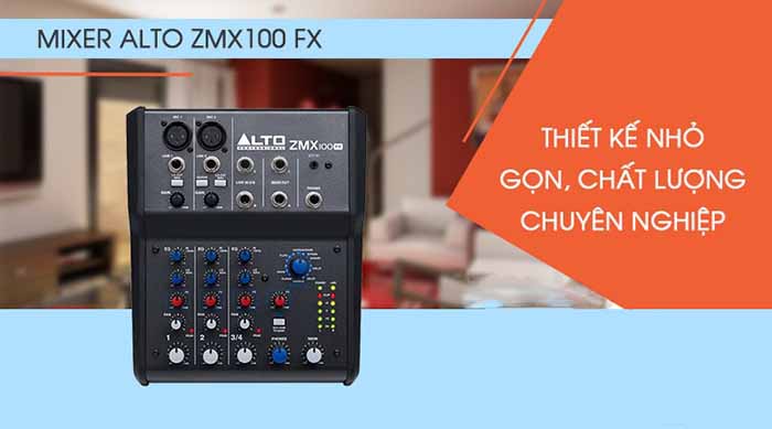 Mixer 4 line Alto ZMX100FX: 4.200.000 VNĐ