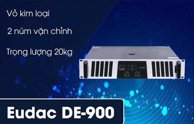 Cục đẩy 2 kênh EUDAC DE-900 dễ dàng điều chỉnh, bày trí trong nhiều môi trường