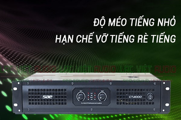 Cục đẩy công suất SAE CT3000 đảm bảo chất lượng âm thanh