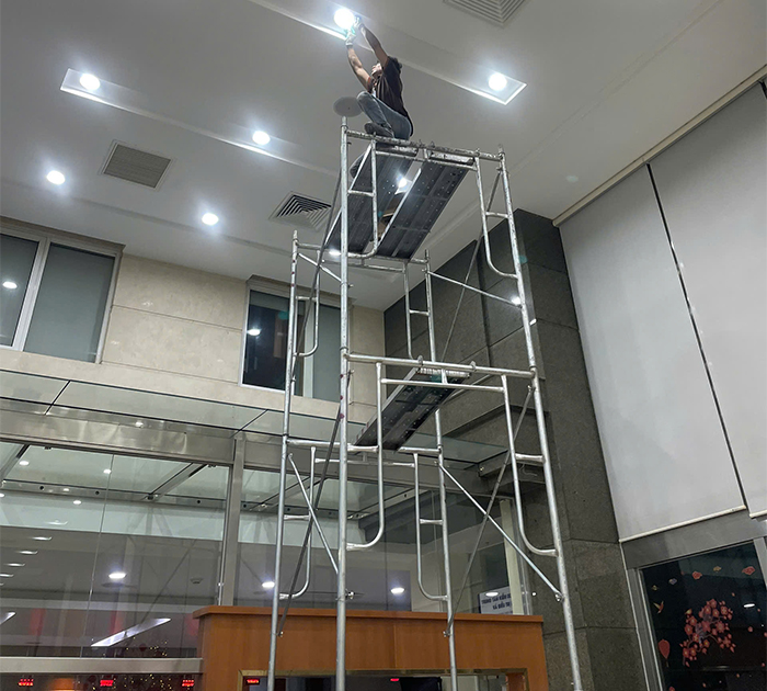 Các đơn vị loa âm trần được thiết lập đảm bảo cấu trúc, thẩm mỹ