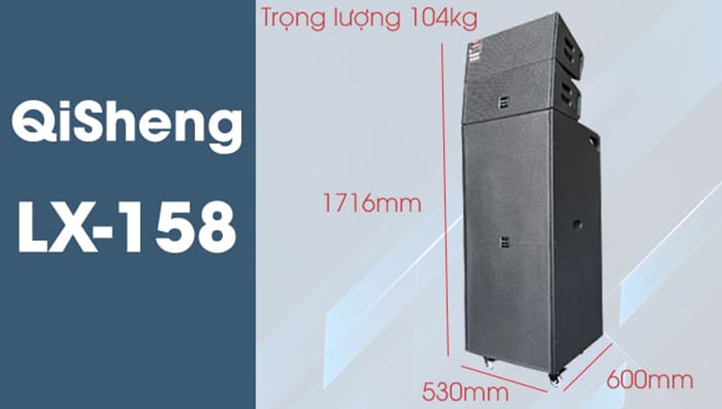Loa QiSheng LX-158 kết cấu độc đáo, bền chắc