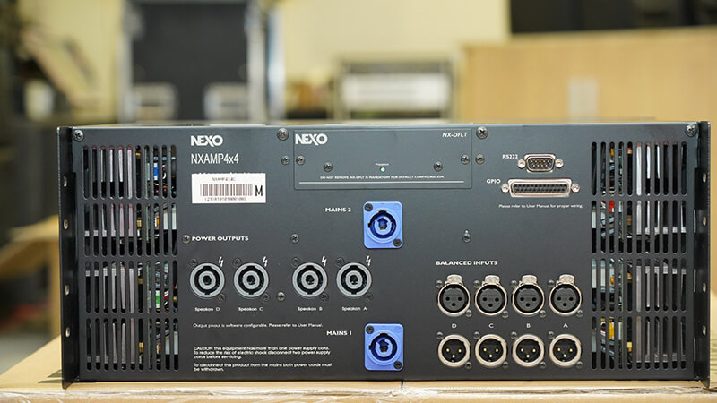 Cục đẩy công suất Nexo NXAMP4X4 - chất lượng âm thanh ấn tượng 