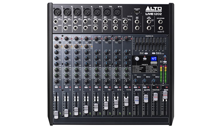 Bàn mixer Alto Live 1202 có chất lượng âm thanh cao cấp