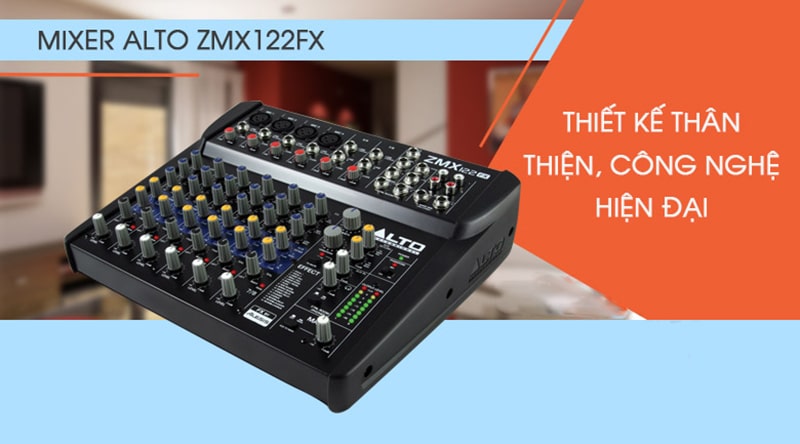 Bàn mixer Alto ZMX-122FX tích hợp những tính năng hiện đại 