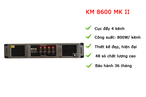 Cục đẩy 4 kênh BT KM 8600MK II
