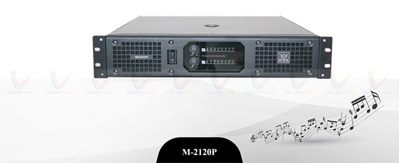 Cục đẩy công suất 2 kênh M-2120P cho chất lượng âm thanh tốt