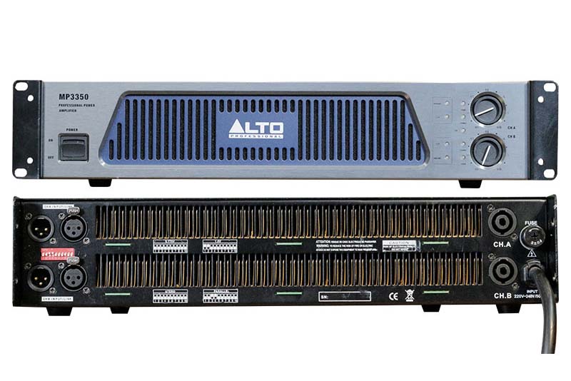 Cục đẩy công suất Alto MP 3350 sử dụng trong nhiều hệ thống âm thanh 