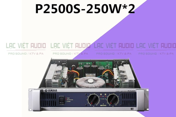 Cục đẩy P2500S chạy 32 sò cho chất lượng âm thanh cực kỳ tốt