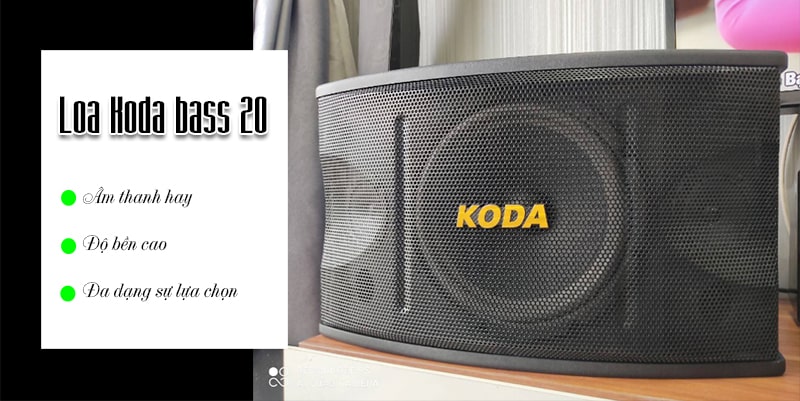 Loa Koda có bass 20 sở hữu nhiều đặc điểm tuyệt vời