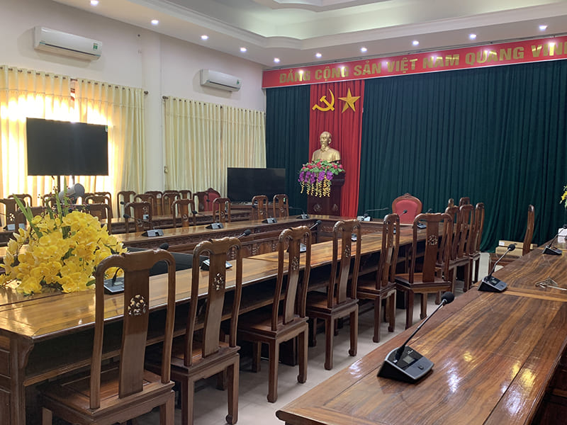 Không gian âm thanh phòng họp UBND huyện Lương Tài Bắc Ninh 