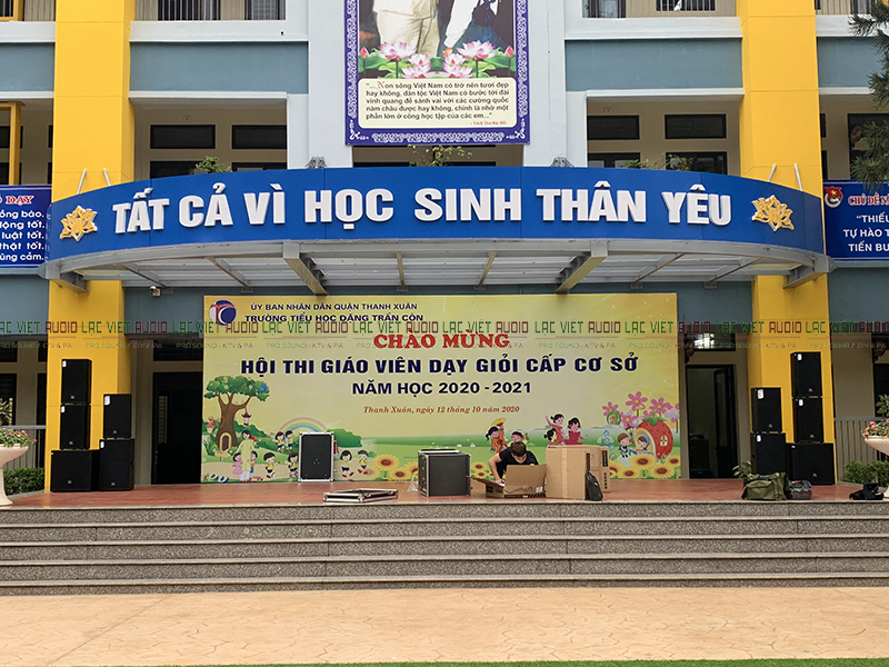 Dàn âm thanh trường tiểu học Đặng Trần Côn