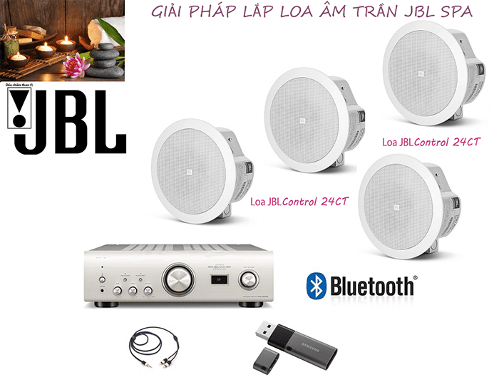 Hệ thống âm thanh spa với loa JBL