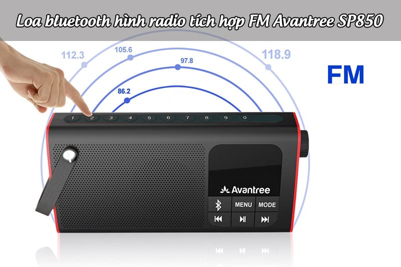 Loa bluetooth hình radio tích hợp FM Avantree SP850