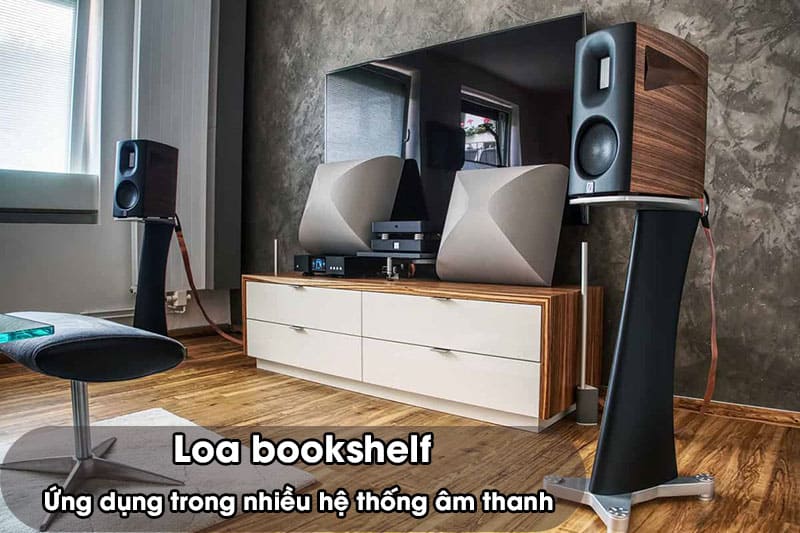 Loa bookshelf được ứng dụng trong nhiều không gian, hệ thống âm thanh