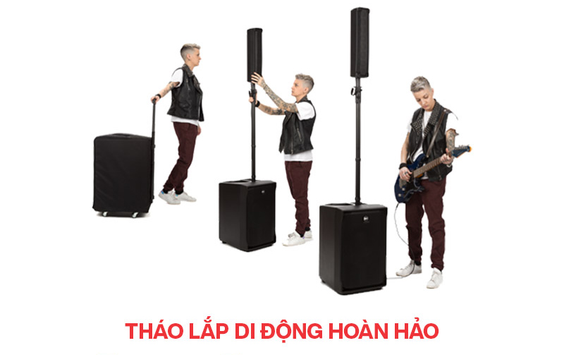 Loa cột RCF EVOX J8 có thiết kế tiện lợi, dễ dàng mang đi bất cứ đâu