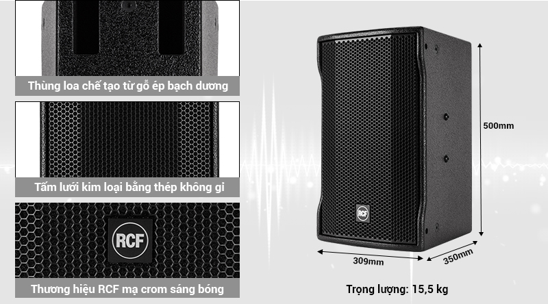 Loa karaoke C-MAX 4110 gọn nhẹ, đạt độ bền hoạt động cao