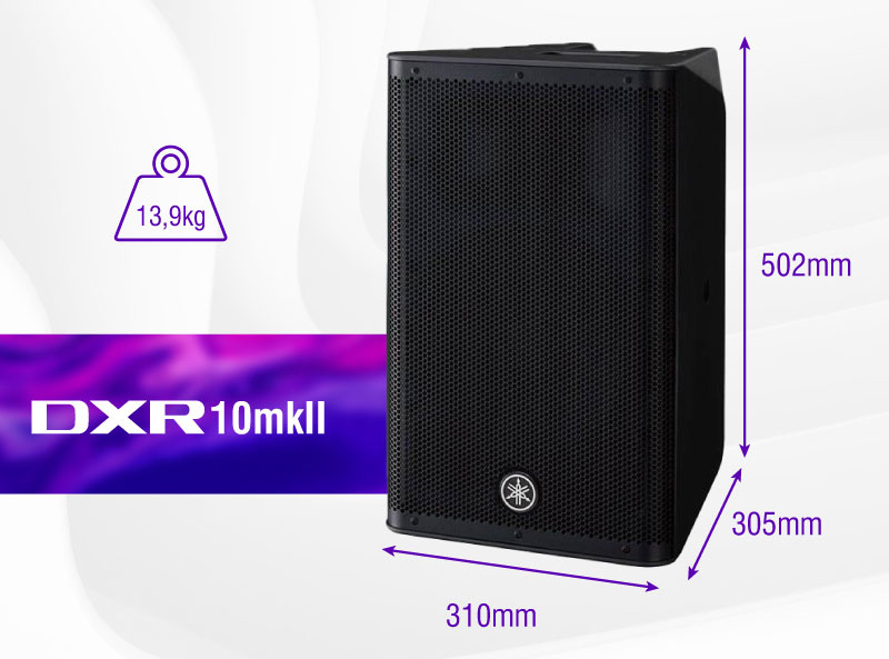 Loa karaoke DXR10mkII có kiểu dáng hài hòa, bền đẹp, dễ dàng lắp đặt