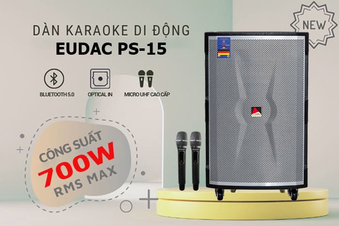 Loa kéo EUDAC PS-15 được phân phối chính hãng tại Lạc Việt Audio