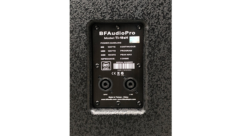 Loa sub BF Audio PRO TI-18SH cho chất lượng âm thanh chân thật, mạnh mẽ