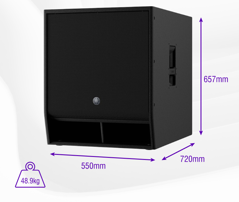 Loa sub DXS18XLF có ngoại hình lớn, hoạt động bền bỉ trong mọi điều kiện môi trường