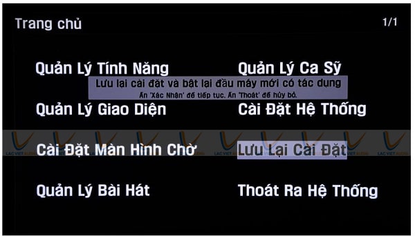 Lưu lại sau khi cập nhật bài hát cho đầu VietKTV cũ