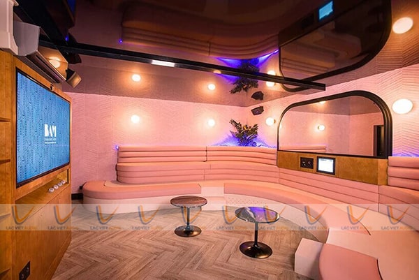 Mẫu phòng karaoke gia đình đẹp có diện tích 40m2-50m2