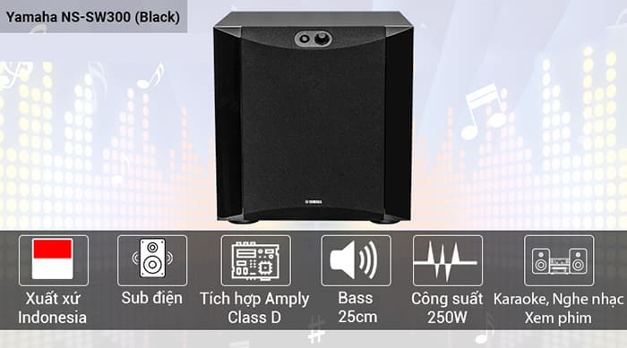 Mua loa sub Yamaha NS SW300 chính hãng giá tốt nhất tại Lạc Việt Audio