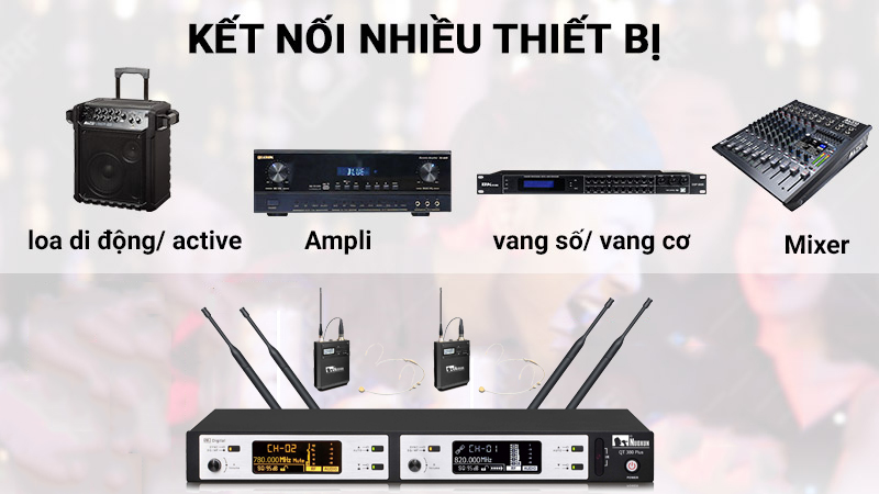 Nuoxun QT380 Plus kết nối dễ dàng với các thiết bị âm thanh