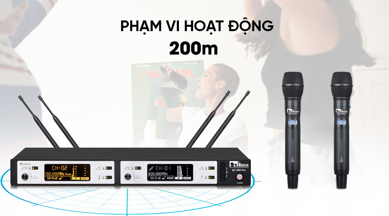 Phạm vi hoạt động của micro không dây 