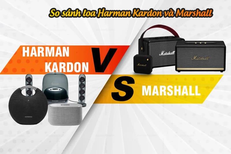 So sánh loa Harman Kardon và Marshall qua thiết kế