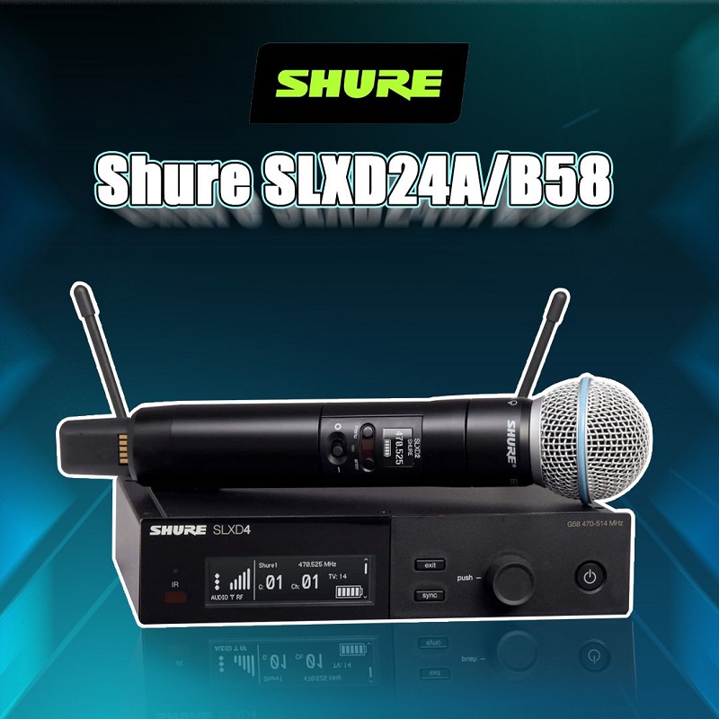 Shure SLXD24A/B58 có khả năng truyền tải âm thanh tuyệt vời 