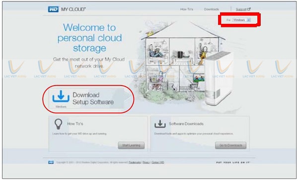 Tải về phần mềm WD My cloud
